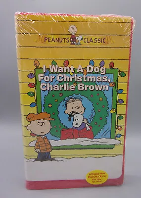 I Want A Dog For Christmas Charlie Brown (VHS 2004) New & Factory Sealed • $8.99