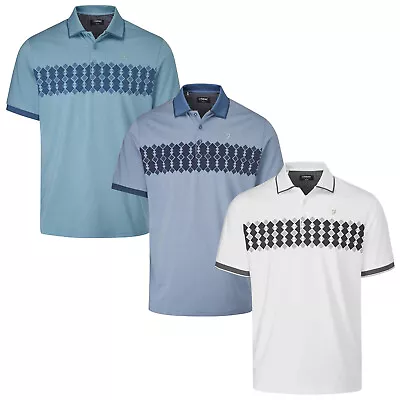 Farah Mens Addison Polo Shirt Short Sleeve Lightweight Performance Golf Top • £19.95