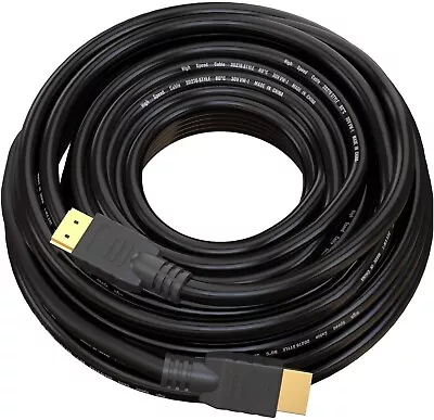 £6.99 • Buy PREMIUM HDMI Cable V1.4a HD High Speed 3D Lead 10m Black & Gold Plated