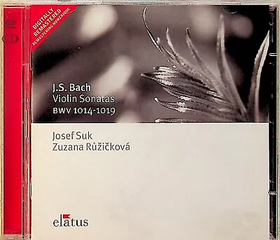 J.S. BACH: Violin Sonatas -BWV 1014-1019 -2-CD -Josef Suk (Zuzana Ruzickova)  • £7.99