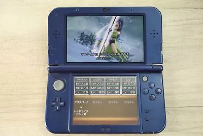 IPS Nintendo New 3DS XL Metallic Blue IPS Screen Top Japan Ver R3308 • $249.06