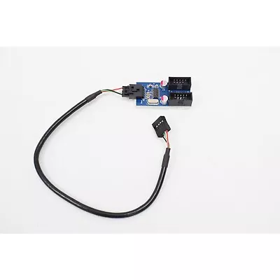 Motherboard USB 9 Pin Header 1 To 2 Splitter Port Multiplier Extension Cable • £4.89