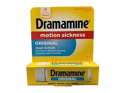 Dramamine Motion Sickness Relief 50 Mg Original Formula 12 Tablets 08/2026 • $6.99