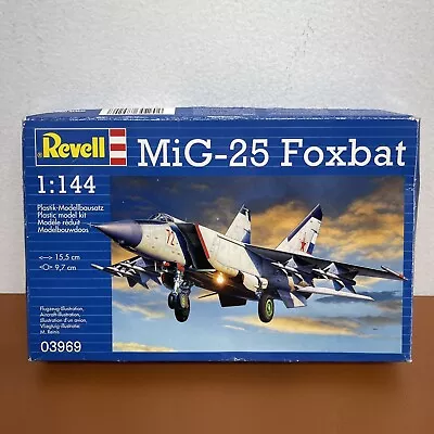 Revell MiG-25 Foxbat 1:144 Jet Plastic Model Kit #03969 New Open-Box • $17.99