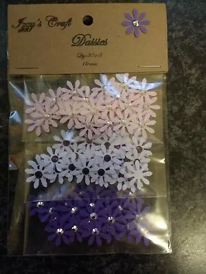 90 PAPER DAISY FLOWER CARD MAKING #116CRAFT EMBELLISHMENTS Joba Lot Confetti • £1.89