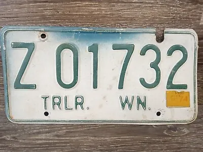 Vintage 1968 Tabs Washington State WA Trailer License Plate • $25.99
