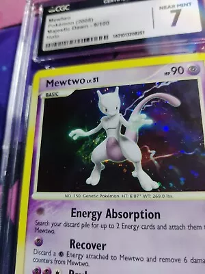 MEWTWO 2008 Pokémon D & P MAJESTIC DAWN Holo CGC 7 #9 DIAMOND And PEARL 9/100 • $29.40