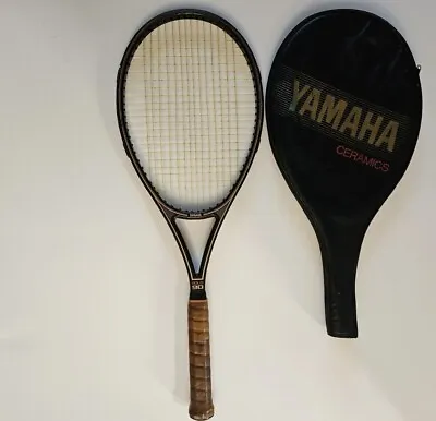 Yamaha Ceramic Gold 90 Tennis Racket & Cover 26 1/4 L Multicolor • $35.49