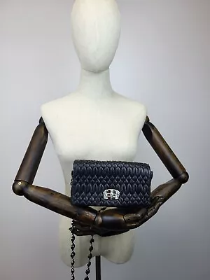 Miu Miu Crystal Clutch Matelasse Small Leather Shoulder Bag  • $550