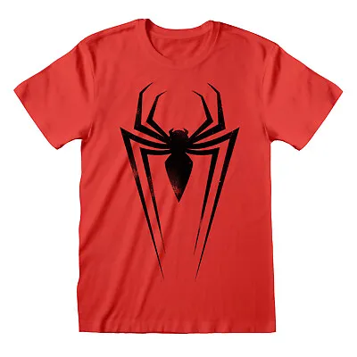 Official Marvel Comics Spider-Man - Black Spider Symbol T-shirt • £14.99