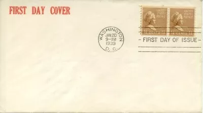 Stamps +++ USA: 1939 1.5c Martha Washington Coil Stamp FDC   AUST POST FREE • $2.55