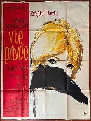 Original French Poster VIE PRIVEE Very Private Affair BRIGITTE BARDOT 47x63 1962 • $500