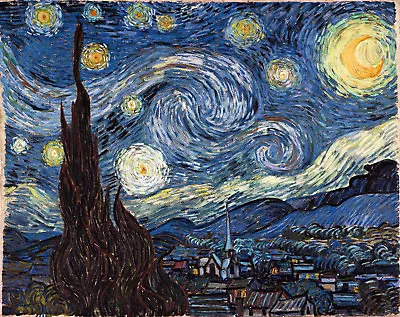 Starry Night By Vincent Van Gogh Giclee Canvas Print In Various Sizes • $26.99