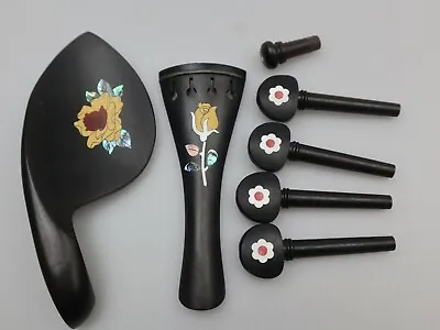 Complete Set Of Violin Accessories With Inlaid Decoration Abalone Shell • $32.29