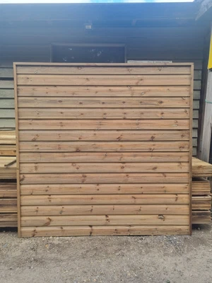 £111.55 • Buy Shiplap Horizontal Slatted Fence Panels *MADE TO ORDER*
