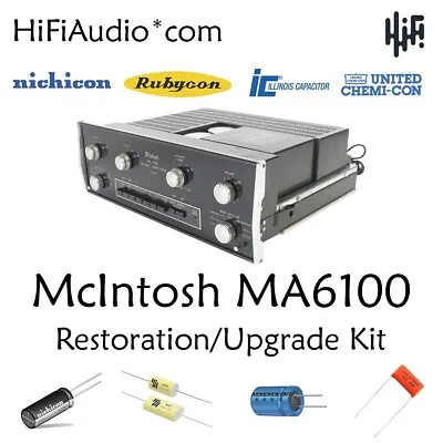 McIntosh MA6100 Amplifier Amp Restoration Repair Service Rebuild Kit Capacitor • $177.50