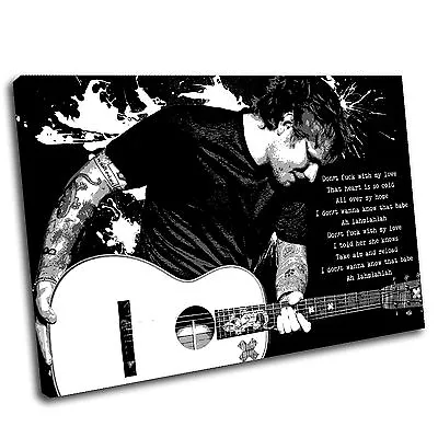 Ed Sheeran Canvas Lyrics Wall Art Print Framed Picture 2 PREMIUM QUALITY 5aa • £72.59