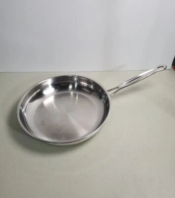 $14.99 • Buy Cuisinart 722-24 Stainless 10-Inch Open Skillet No Lid Induction Ready