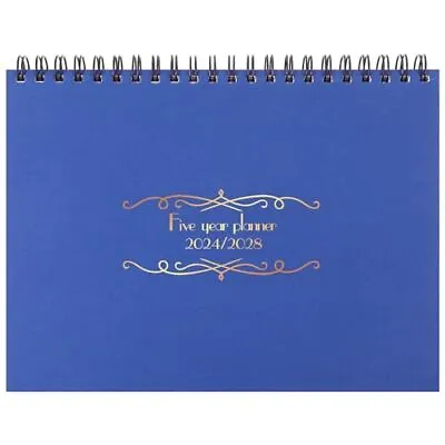  5 Year Calendar Diary With Tabs 2024-2028 11 X 8.5 Inches 5 Year Planner Blue • $45.44