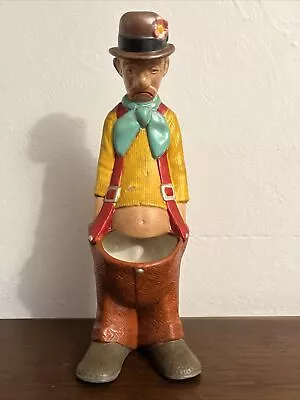 Vintage Sad Face Hobo Clown Cactus Succulent Planter 1970s Hand Painted Ceramic • $49.99