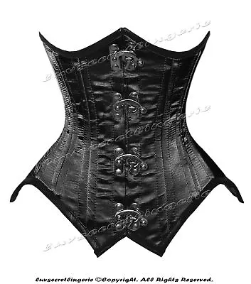 Heavy Duty 26 Double Steel Boned Waist Training Satin Underbust Corset #8726-OT • $53.99