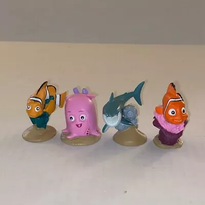 Disney Pixar Finding Nemo Figures Lot Of 4 PVC 2  Toy Cake Toppers • $9.99