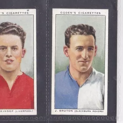 Ogdens Cigarette Cards. Football Club Captains 1936 #5 J.BRUTON Blackburn Rovers • £1.50