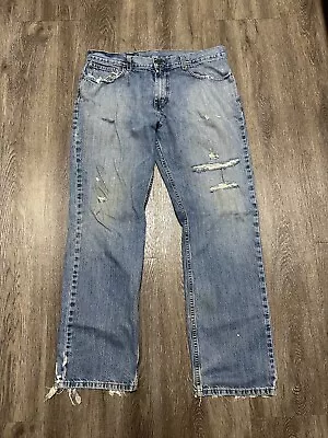 Tommy Hilfiger Jeans Mens 34x32 Blue Relaxed Freedom Vintage 90s Y2K Flag Denim • $24.99