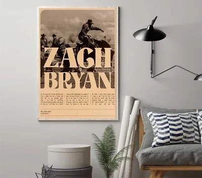$15.45 • Buy Zach Bryan Poster, Quiet, Heavy Dreams Poster