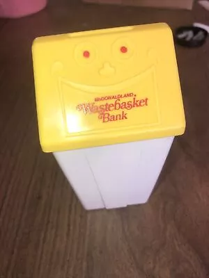 $9.99 • Buy Vintage 1975 McDonald's McDonaldland Wastebasket Coin Bank Trash Can Toy Happy