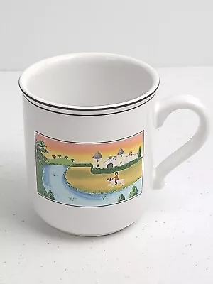 Villeroy Boch Design Naif Cup Mug Castle Horse Rooster Porcelain NO Chips Cracks • $9