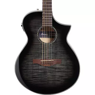 Ibanez AEWC400 AEW Series Acoustic-Electric Guitar Trans Black Sunburst • $599.99