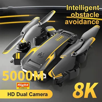 8K HD Drone Dual Camera WIFI FPV Foldable Selfie RC Quadcopter With 3 Batteries • £25.99