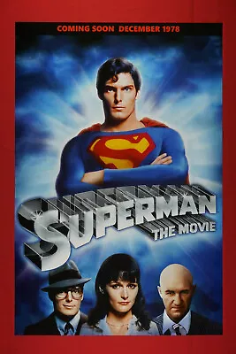 Superman The Movie Christopher Reeve Margot Kidder Movie Poster 24X36 OOP  SM78 • $23.95