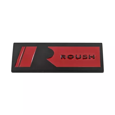 3D Matte Black & Red Metal Car Fender ROUSH Logo Turbo Letter Emblem SUV Badge • $5.99