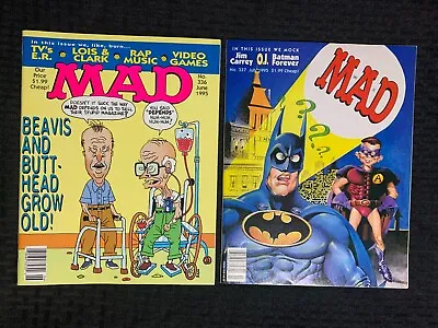 1995 MAD MAGAZINE #336 & 337 FN+/FVF Alfred E Neuman / Batman Returns LOT Of 2 • $15.25