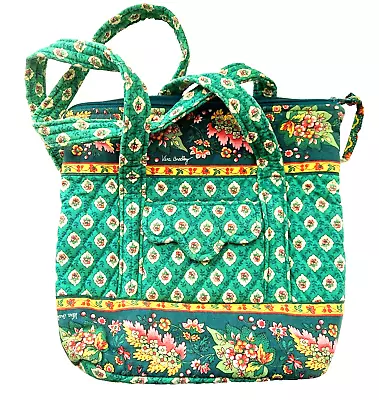 Vera Bradley Villager Style Purse Tote In Retired Greenfield Patter Authentic • $25