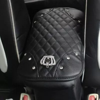 Black Universal Car Accessories Armrest Cover Center Console Box Pad For Women • $18