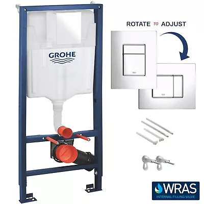 GROHE 1.13m Rapid SL 3-in-1 Toilet Concealed Cistern Frame Wall Hung 38772001 • £165.98