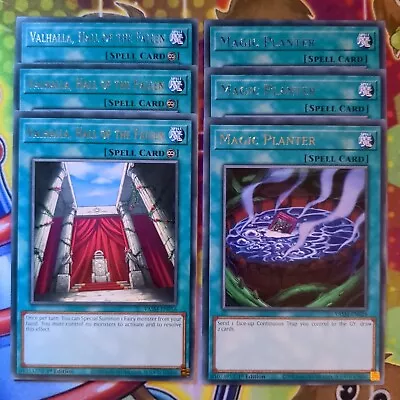 3 X Valhalla Hall Of The Fallen & Magic Planter 1st Ed VASM-EN056 & 028 YuGIOh • $5.84