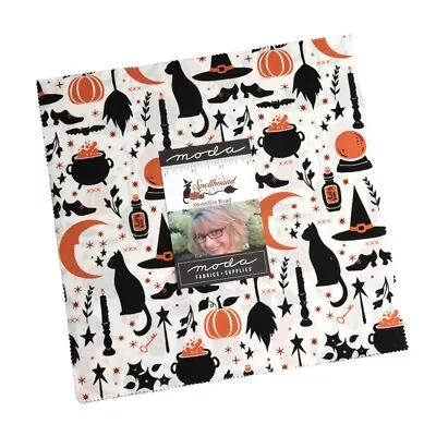 Moda Halloween Layer Cake Spellbound Witches Cats Pumpkins 100% Cotton Fabric • £25