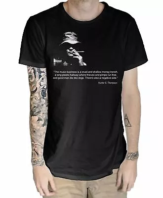 $16.99 • Buy Hunter S. Thompson Music Business Quote Mens T Shirt