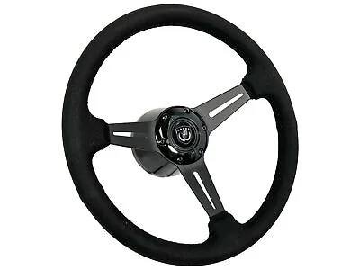 Volkswagen Golf 6-Bolt Suede Steering Wheel Kit Black Emblem GTI • $237.59