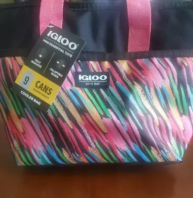 Igloo Insulated Cooler Multicolor Mini Essential Tote Multiple Use New W/Tag • $14.99