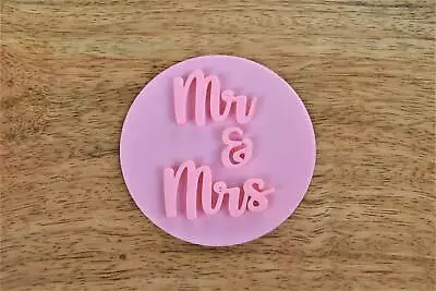 Mr & Mrs Cookie Embosser Stamp Fondant Stamp Embosser Sweet Making • £4.90