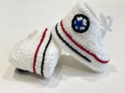 Handmade Crochet Baby Shoes • £20