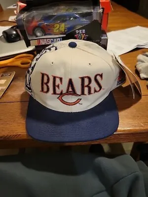 Vintage Chicago Bears NFL Sports Specialties Laser Hat Cap Snapback DS NEW TAGS • $55