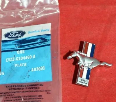 NOS Genuine 1989 Ford Mustang 25th Anniversary Dash Emblem Tri-bar Running Pony • $65