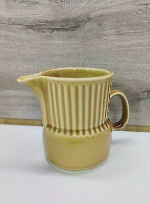 Wade Irish Pottery Milk Jug Olive Green Ribbed With Handle Vintage Rare VGC • £14.99