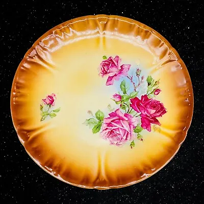 Antique Franz Anton Mehlem Bonn Germany Porcelain Floral Plate 8.5” • £32.14